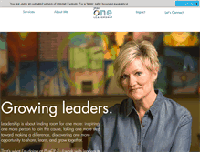 Tablet Screenshot of plusoneleadership.com